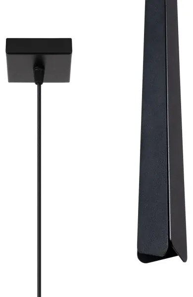 Sollux SL.1400 - Csillár zsinóron PRYSM 1xG9/8W/230V fekete