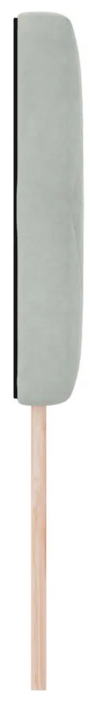 LED Fejtámla LED -es lámpákkal Világosszürke 80 cm Bársony