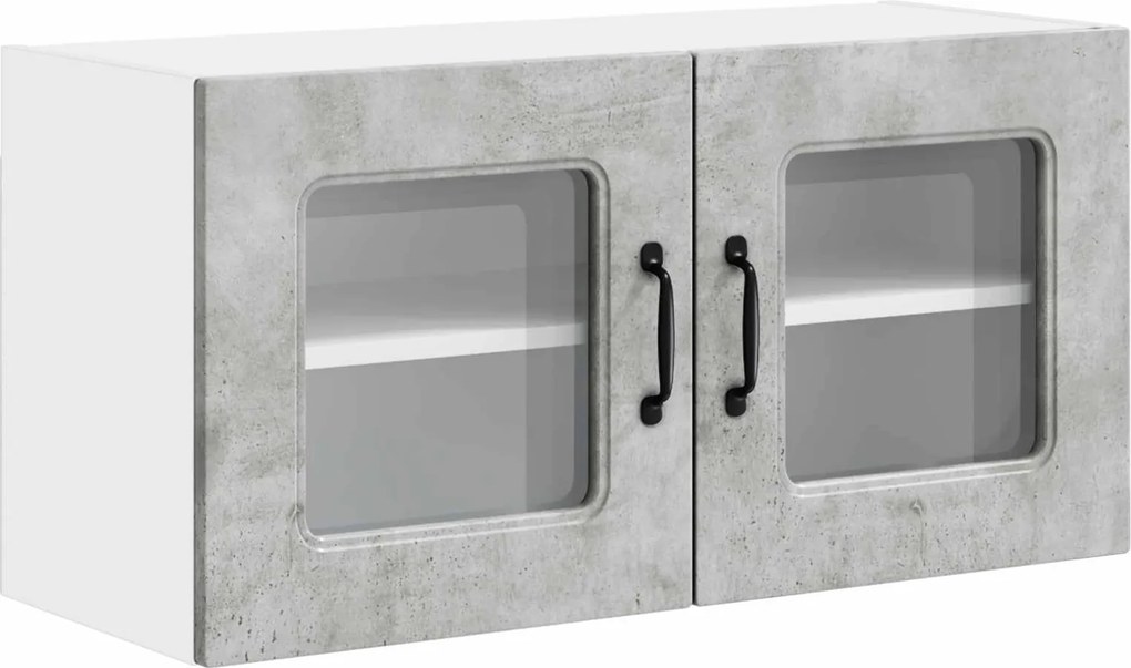 vidaXL Konyhaszekrény Kalmar Beton Szürke 80 x 31 x 40 cm Faanyag
