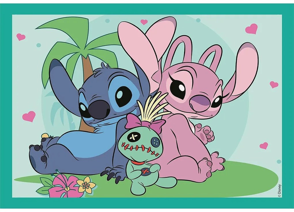 Disney Lilo és Stitch, A csillagkutya Ohana Moments 4 az 1-ben puzzle Clementoni