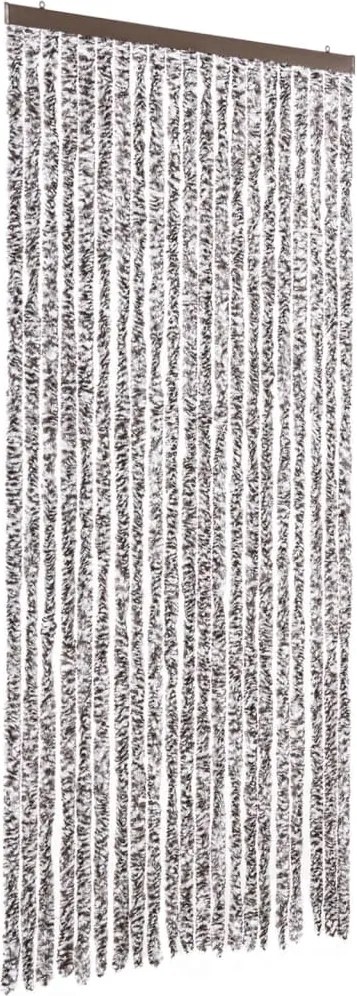 vidaXL barna és bézs zsenília rovarfüggöny 90 x 200 cm