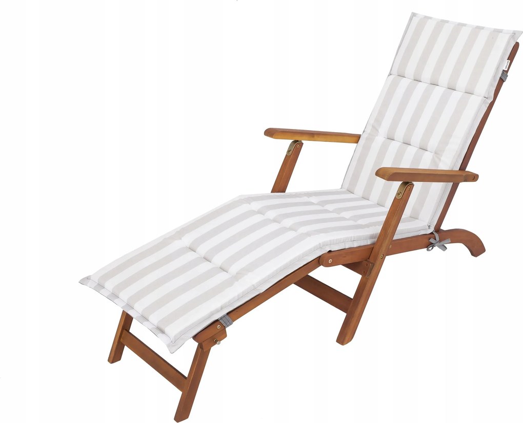 Csíkos kerti napozóágy párna 182x42cm