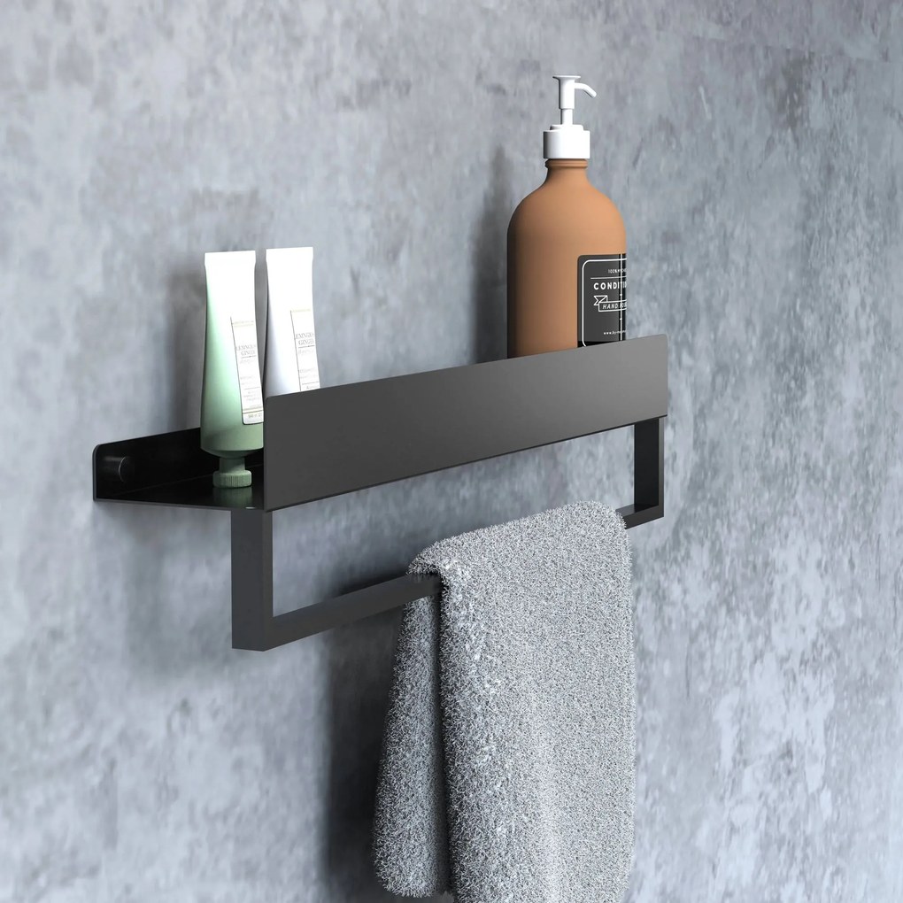 Fürdőszobai polc SF01 45cm black matt