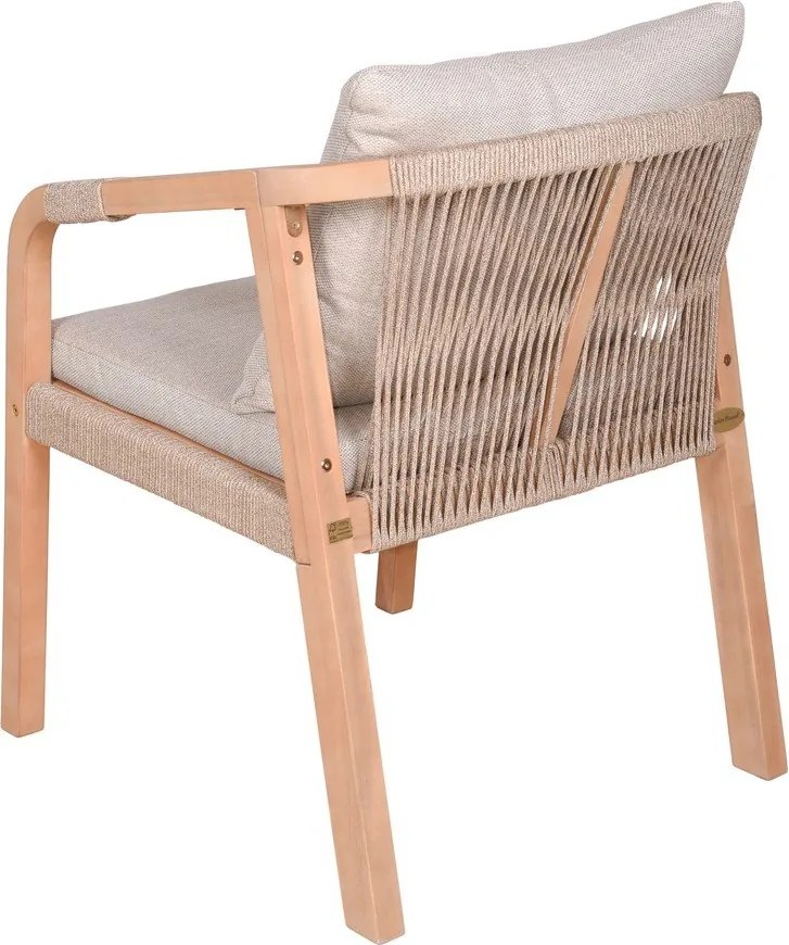 Natúr színű tömörfa kerti szék szett 2 db-os Bogota – Garden Pleasure