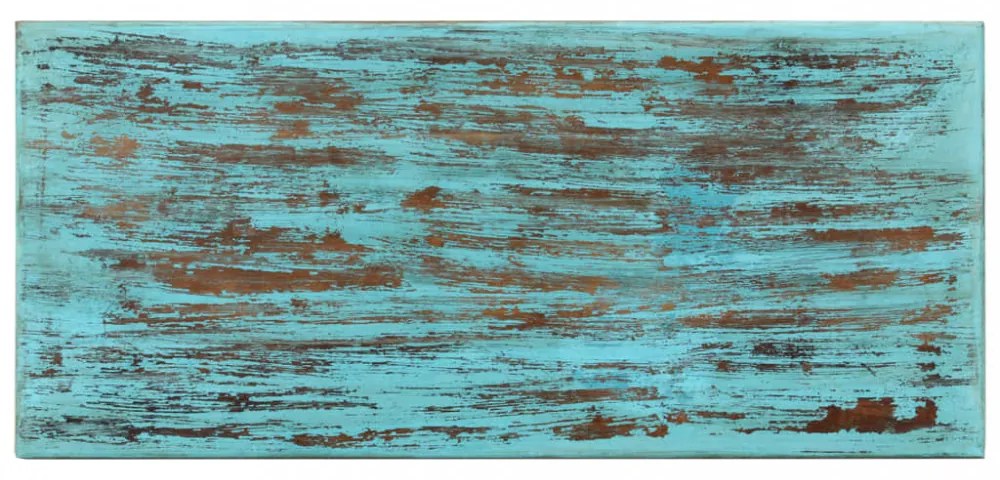tömör újrahasznosított fa dohányzóasztal 110 x 50 x 34 cm