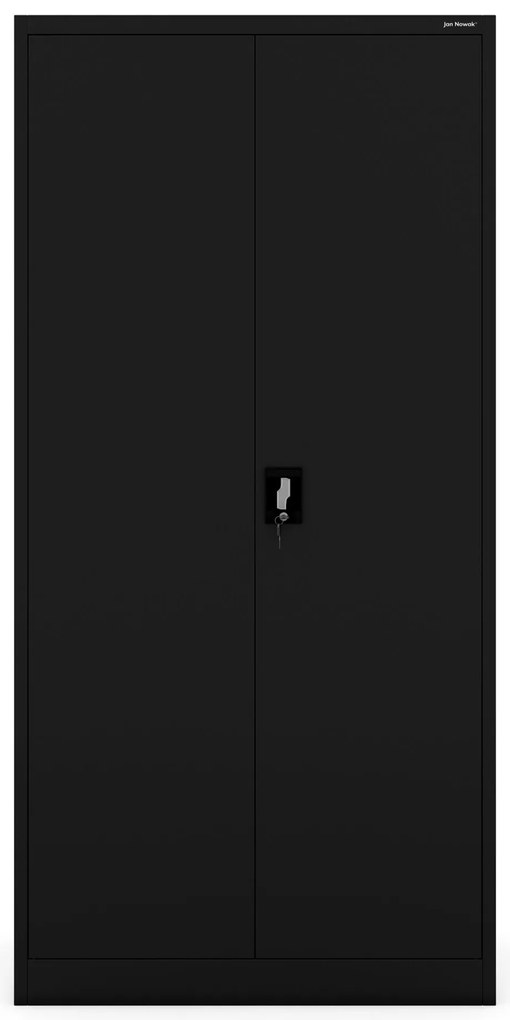 Fém iratszekrény JAN, 900 x 1850 x 400 mm, fekete