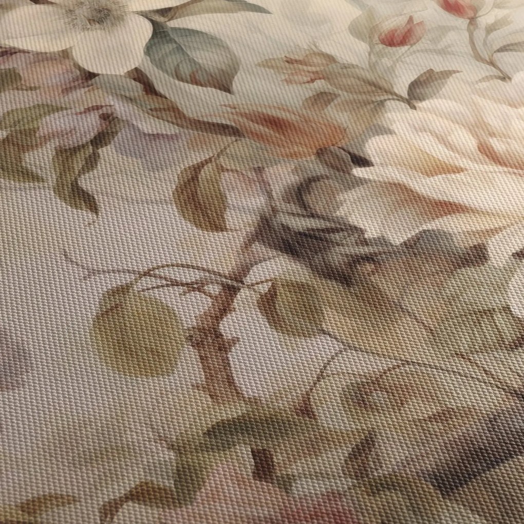 Kép - Vintage madár festmény (órával) (90x30 cm)