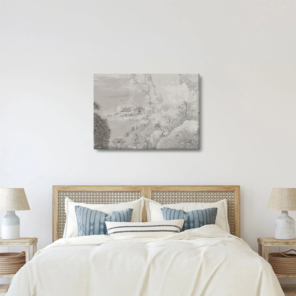Kép - Kínai táj (70x50 cm)