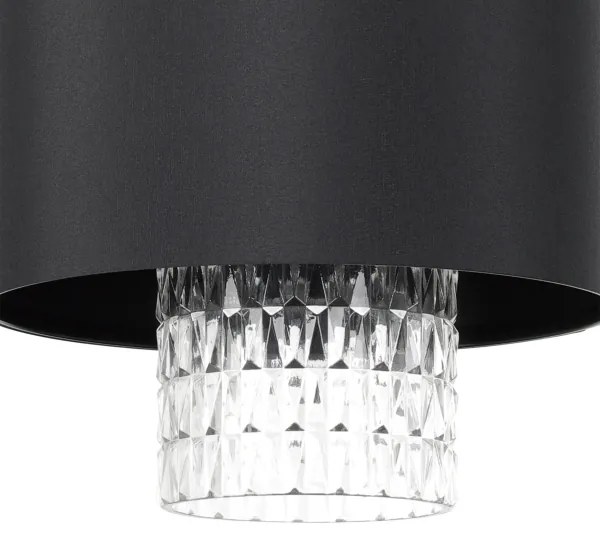 Eglo 39977 - Csillár zsinóron SAPUARA 1xE27/40W/230V fekete