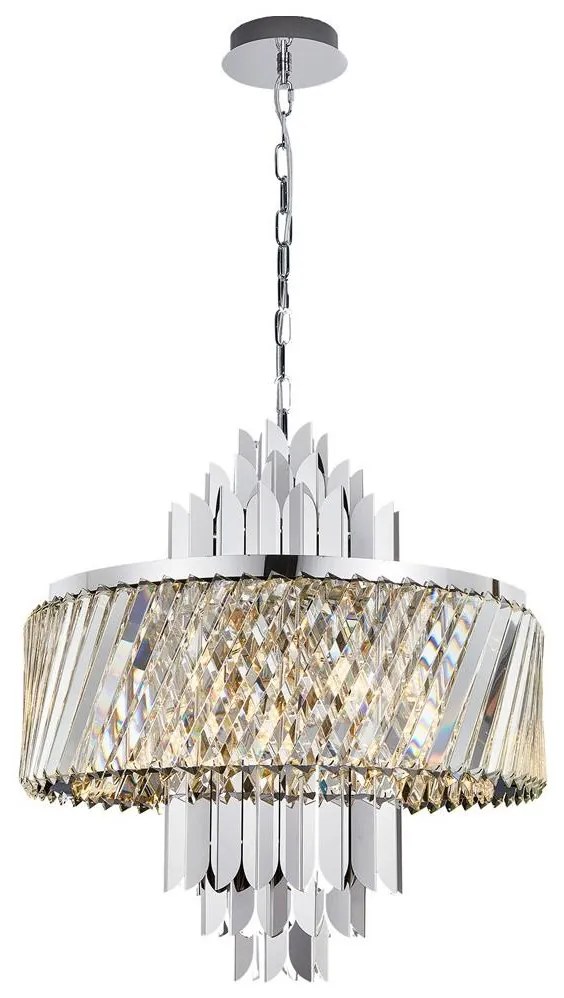 Csillár láncon MARGOT 9xE14/40W/230V króm