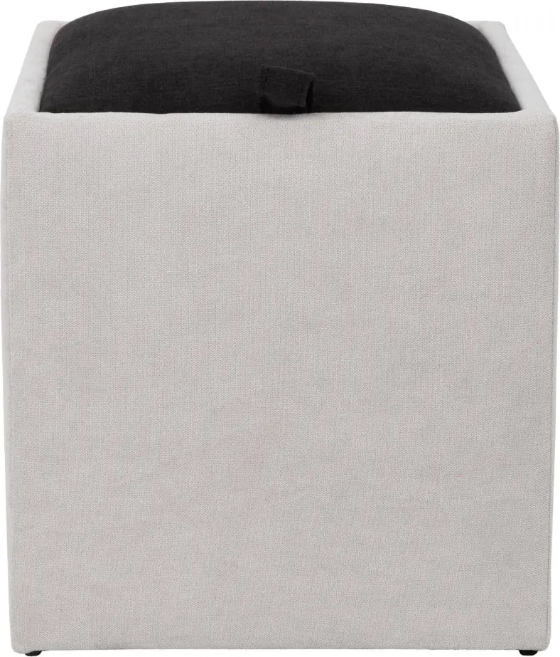 Box puff - K08/K06 szövet - krém/fekete R