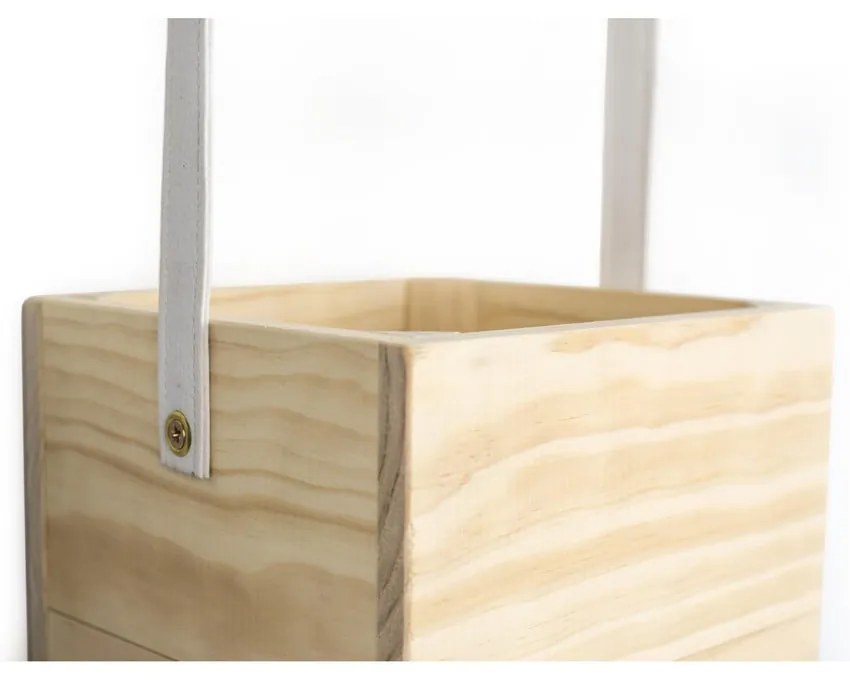 Colgantes fehér fenyőfa kaspó, ⌀ 17 x 62 cm - Surdic