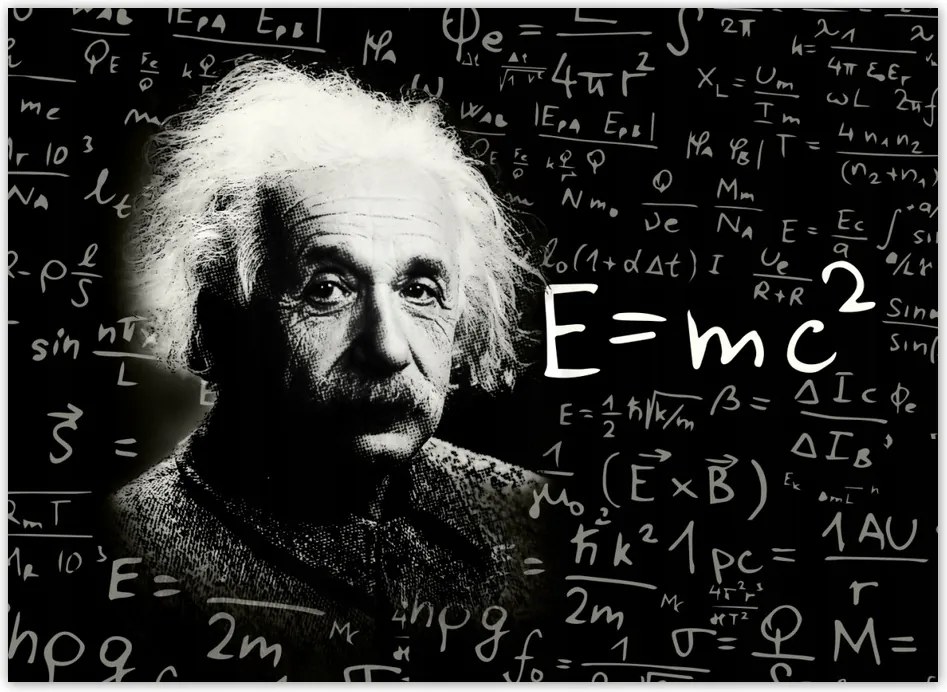 Fotótapéta flizelina 254x184 Albert Einstein E=MC2