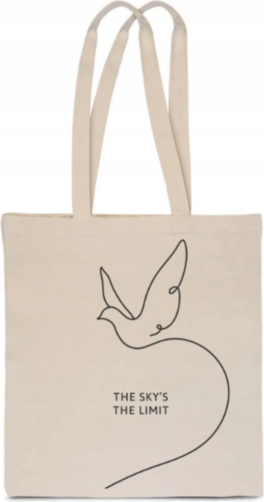 Öko Pamut Bevásárlótáska Sky Is The Limit galamb mintával TT_022
