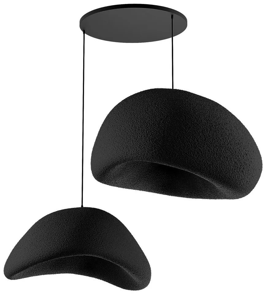 Függőlámpa - Wabi Sabi Plasterglows - Fekete