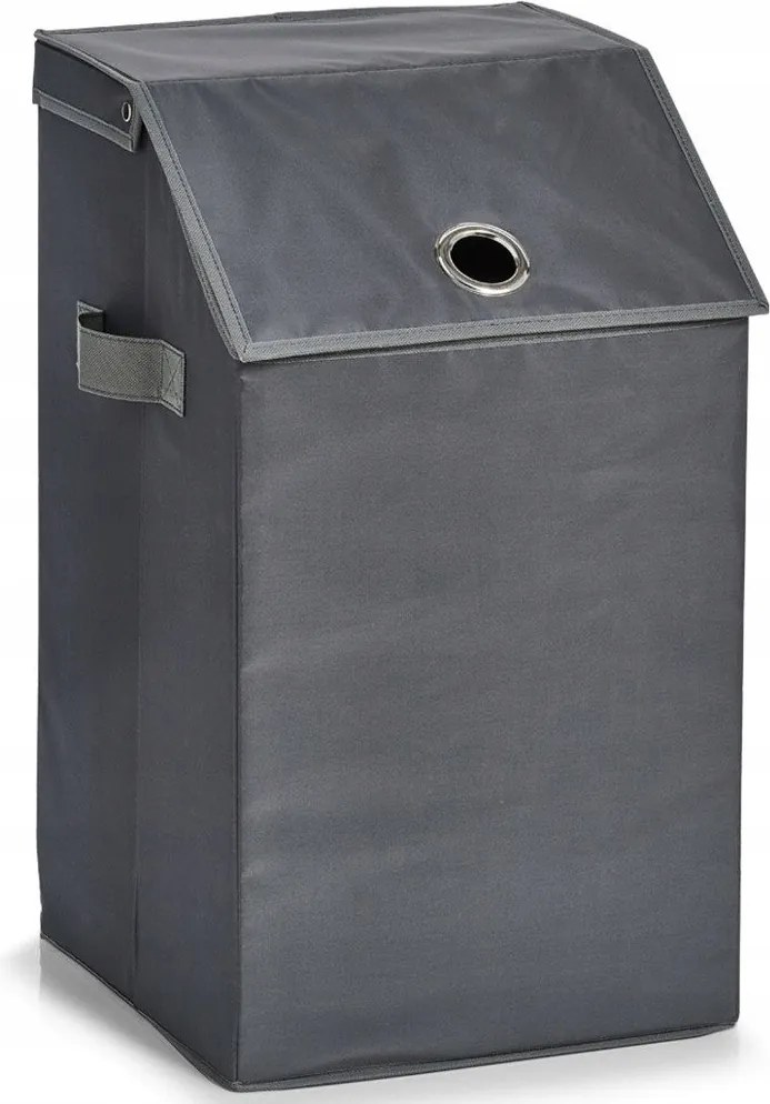 Szennyestartó Kosár Fedéllel Fürdőszobai Tartály 80 L szennyes tárolására