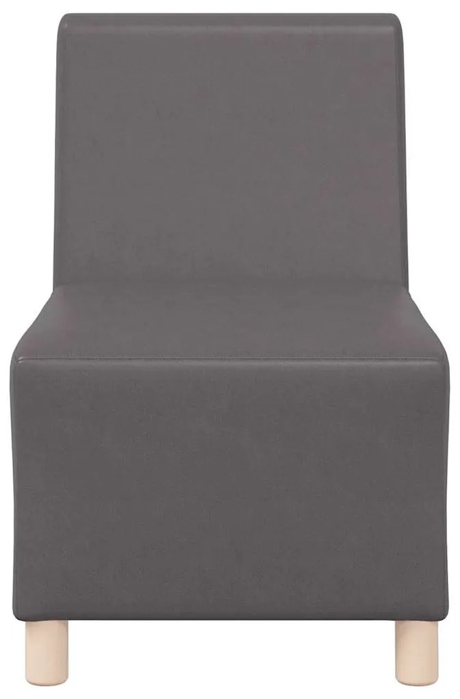 szürke műbőr kanapészék 55 cm