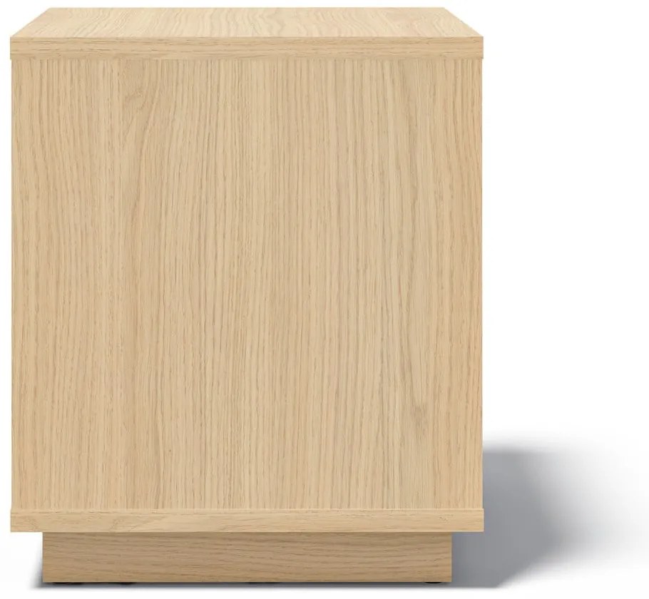 Tárolóasztal tölgyfa dekorral 40x40 cm Ella - TemaHome