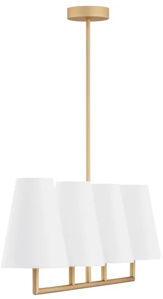 Argon 1828 - Csillár rúdon SAFIANO 4xE27/15W/230V arany