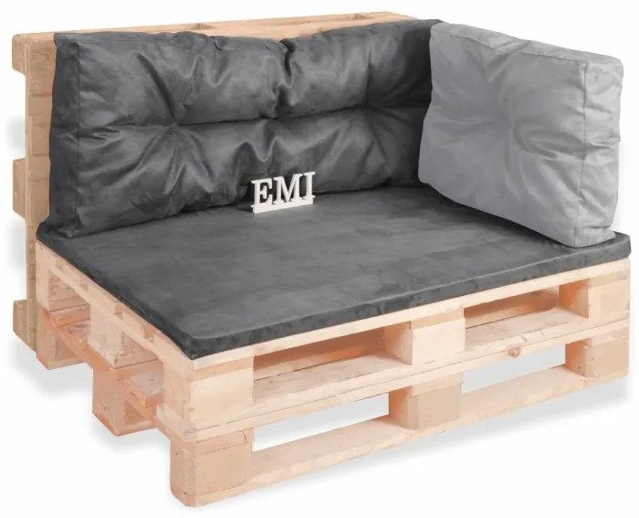 EMI kerti raklap párna szett 2db szürke