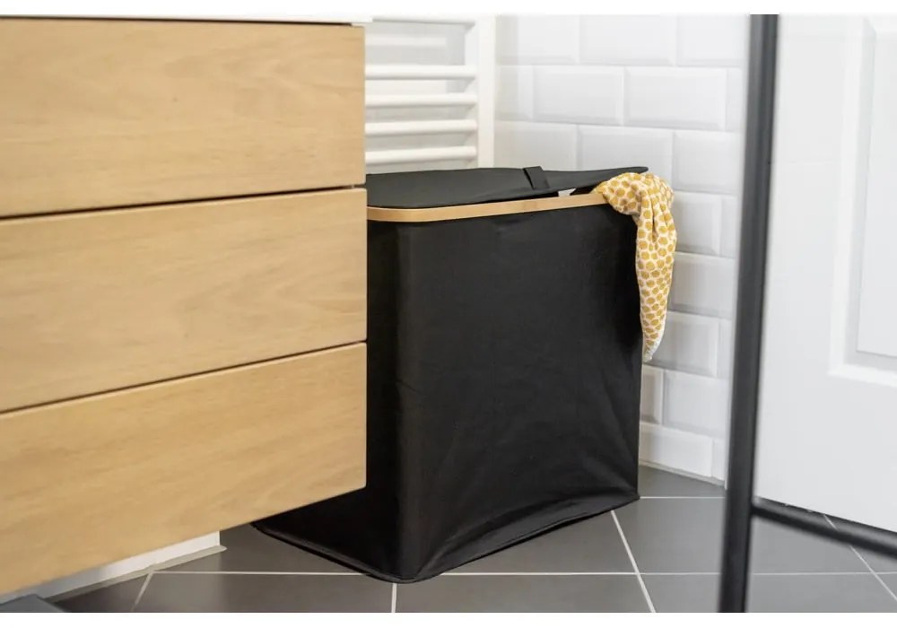 Textil szennyeskosár 105 l Trio Ecori – Wenko