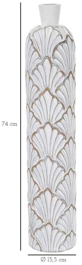 PANAMA magas padlóváza 15,5X74 cm kagyló