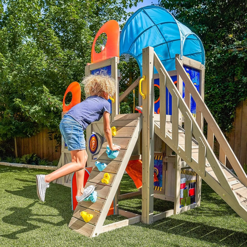 NERF BATTLE FORT kerti játszótér 4,45x1,84 m