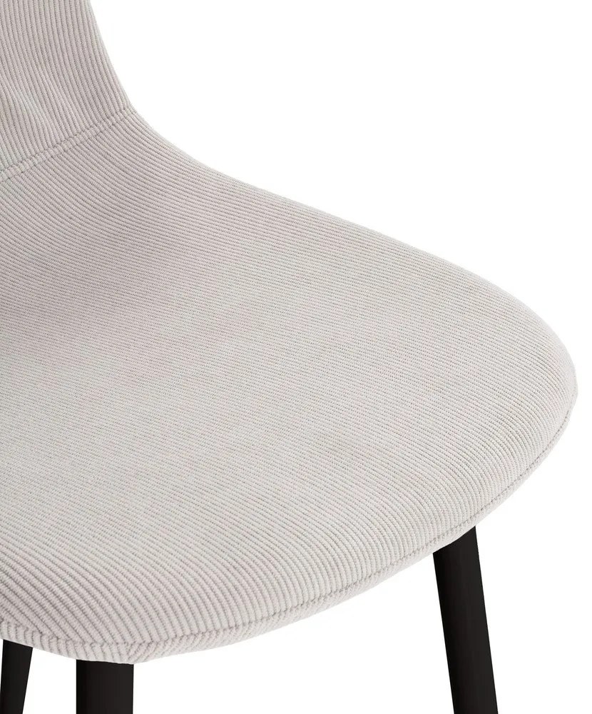 Krémszínű kárpitozott étkezőszék szett 4 db-os Minka – Marckeric