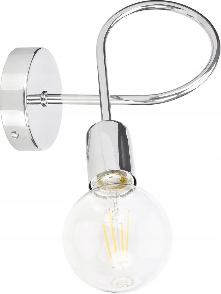 Fali lámpa göndör loft drót edison E27