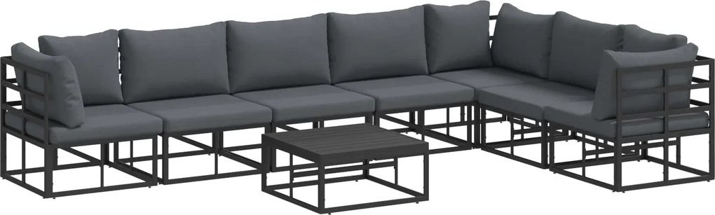 vidaXL Kerti Kanapé Szett párnával 8 pcs
