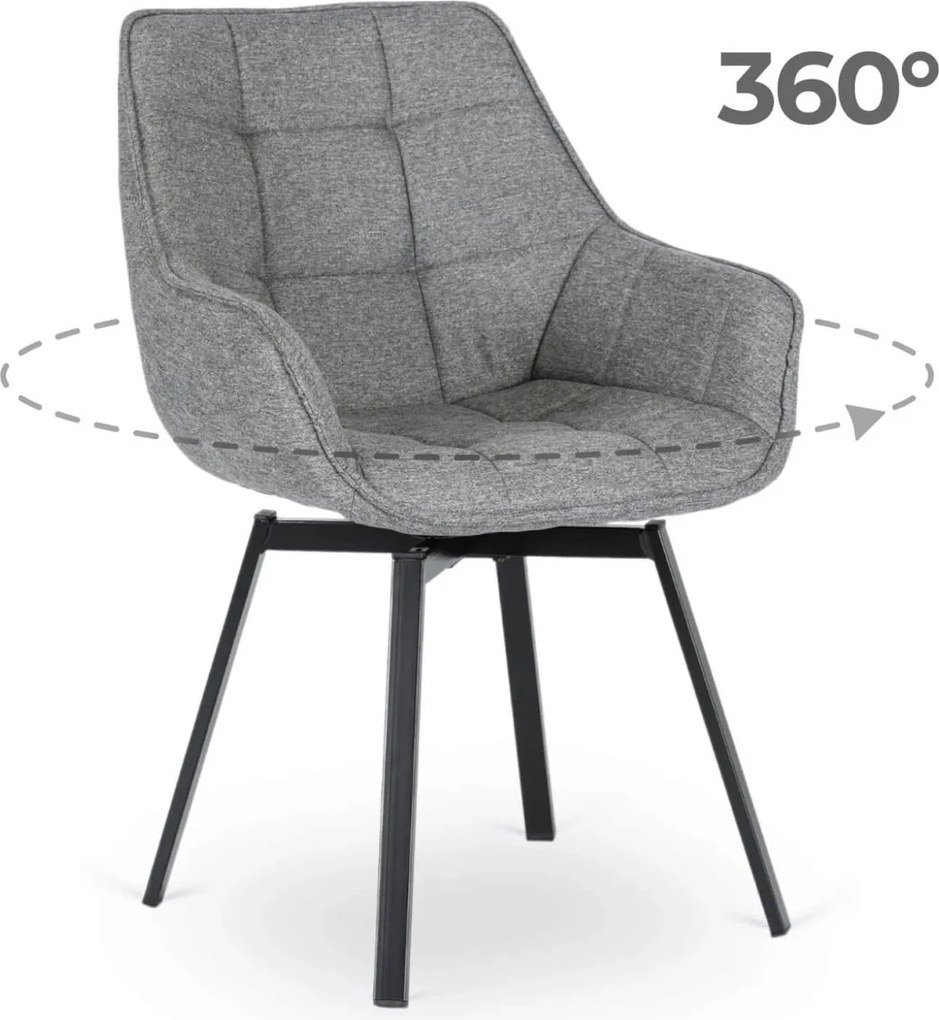 Forgó szék szürke színben. LUNA 2