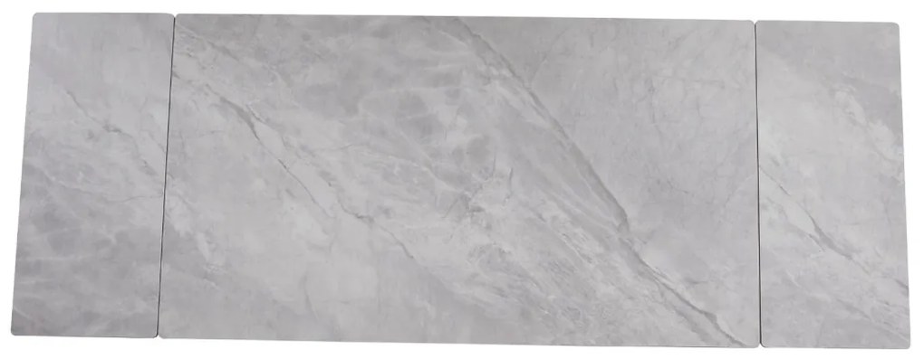 Szürke Márványhatású Bővíthető Kerámia Asztal Kasmír Lábbal. LUIGI 160-240 cm