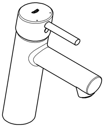 GROHE 23932001 - EUROSMART mosdócsaptelep, M méret, fényes króm