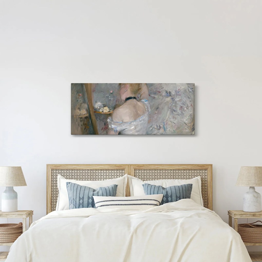 Kép - Berthe Morisot, Woman at Her Toilette, reprodukciók (120x50 cm)
