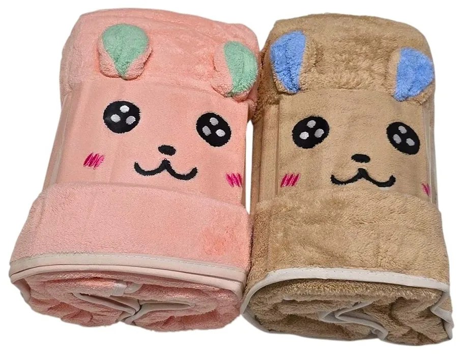 Mikroszálas fürdőlepedő CUTE MIX 4 db 70x140 cm