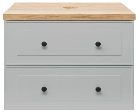Naturel Forli Fürdőszobaszekrény mosdóval 100x53x46 cm szürke matt FORLI100GMD