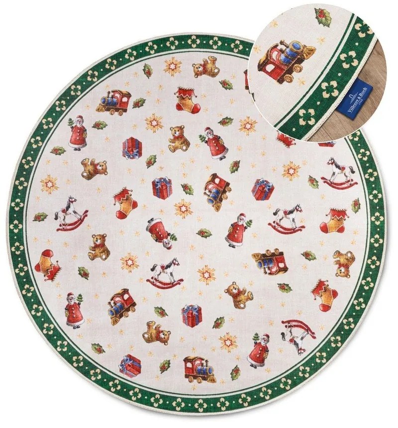 Zöld kerek szőnyeg karácsonyi mintával ø 150 cm Green Christmas – Villeroy&Boch