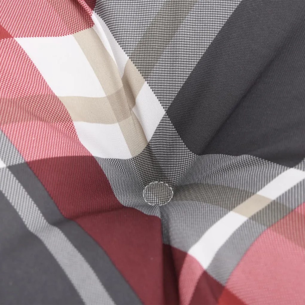 piros kockás szövet raklappárna 80 x 40 x 12 cm