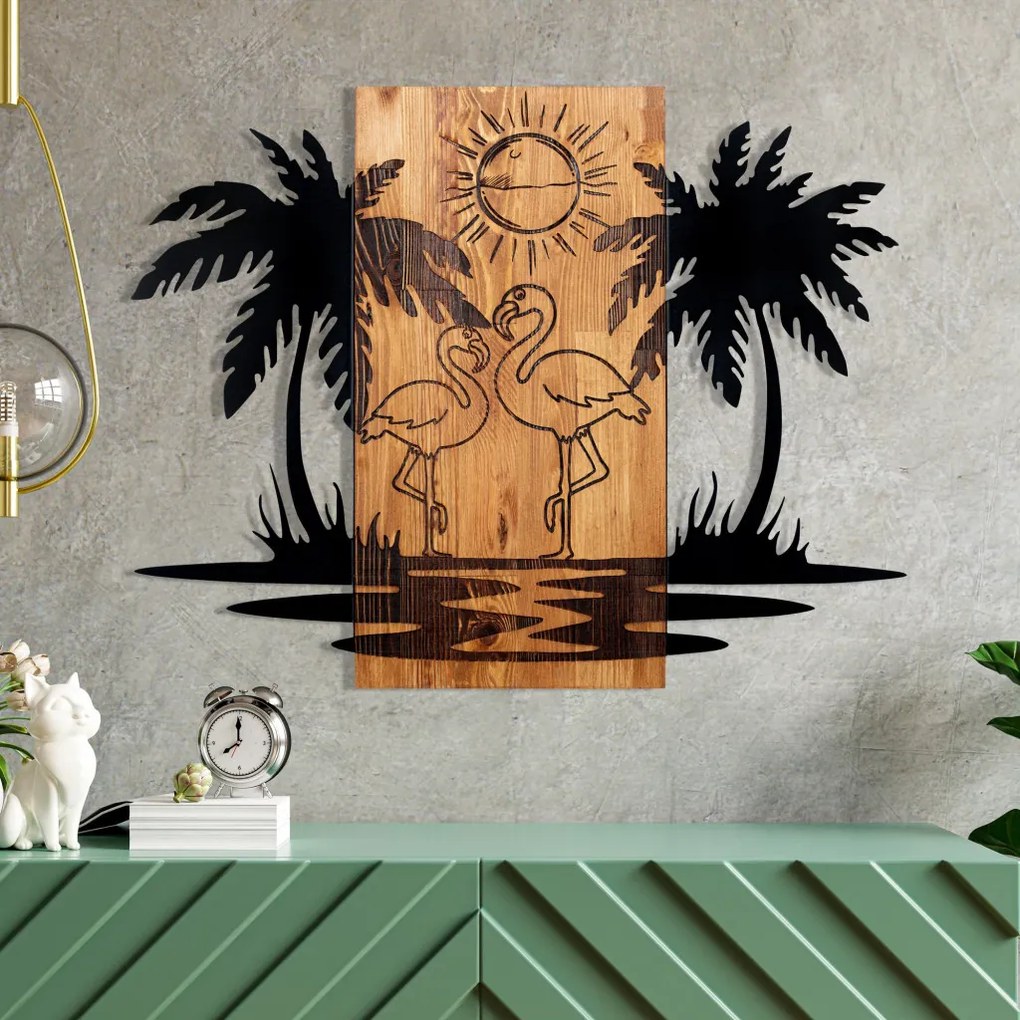 Hawaii fém fali dekoráció, 74×57,5 cm – TR279ENZ1851