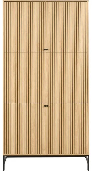 OLIVIA gardróbszekrény 99x200 cm, tölgy