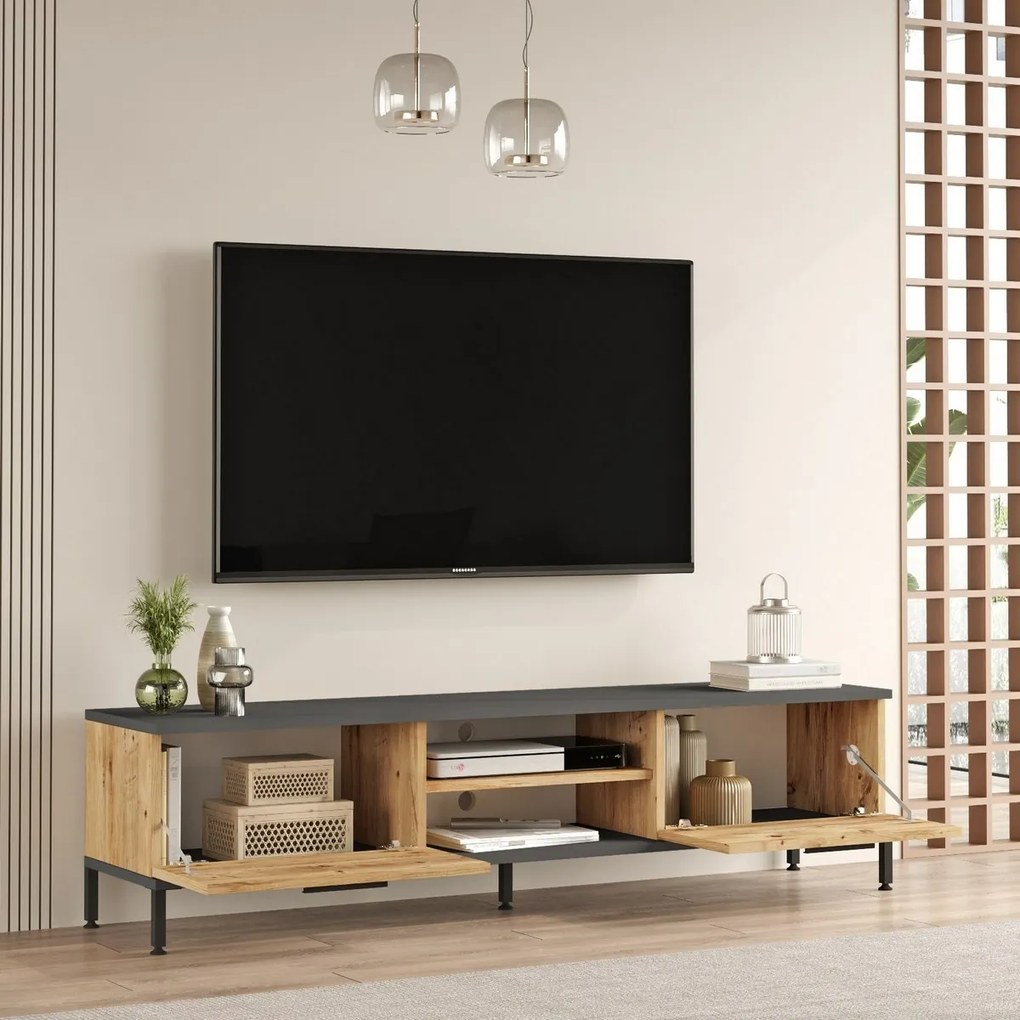 Rio Atlantic Pine and Anthracite TV-asztal