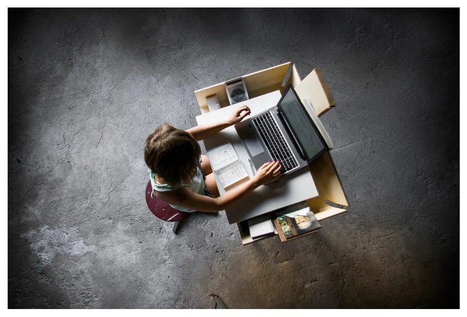 My Writing Desk fehér íróasztal 1 fiókkal - EMKO