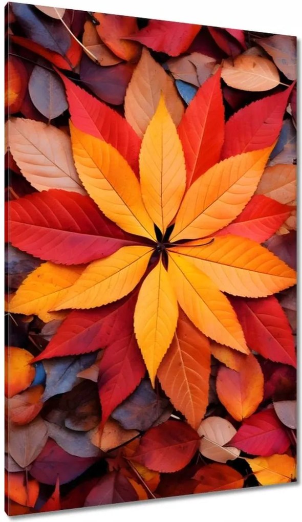 Vászonkép 80x120 Őszi színes levelek