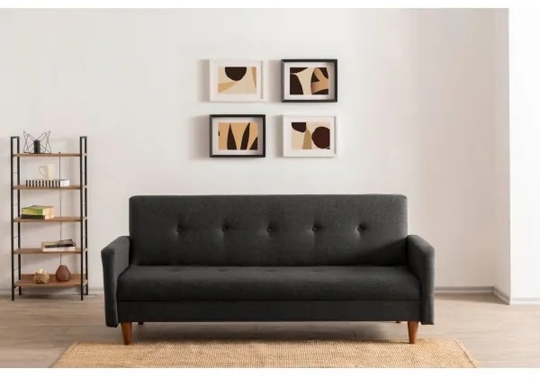 NARA kétszemélyes kanapé, sötétszürke