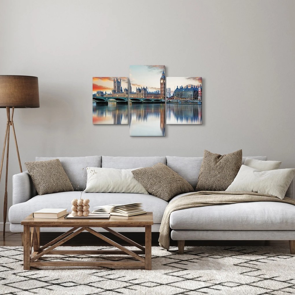 Kép - a Parlament londoni házai (90x60 cm)