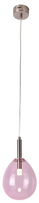 Lila LED függőlámpa üveg búrával Lukka – Candellux Lighting
