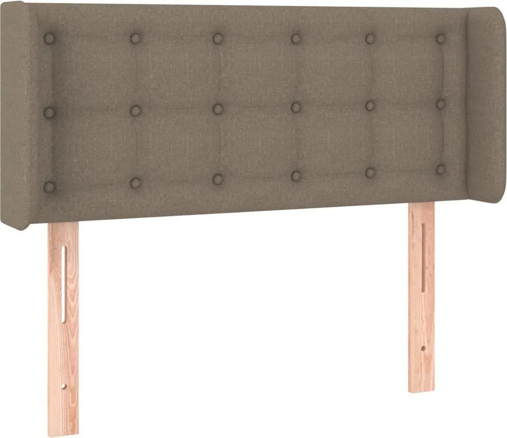 vidaXL tópszínű szövet fejtámla 93x16x78/88 cm