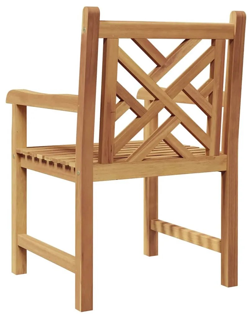 Kerti székek 2 pcs Barna 58 x 60 x 90 cm Tömör tíkfa