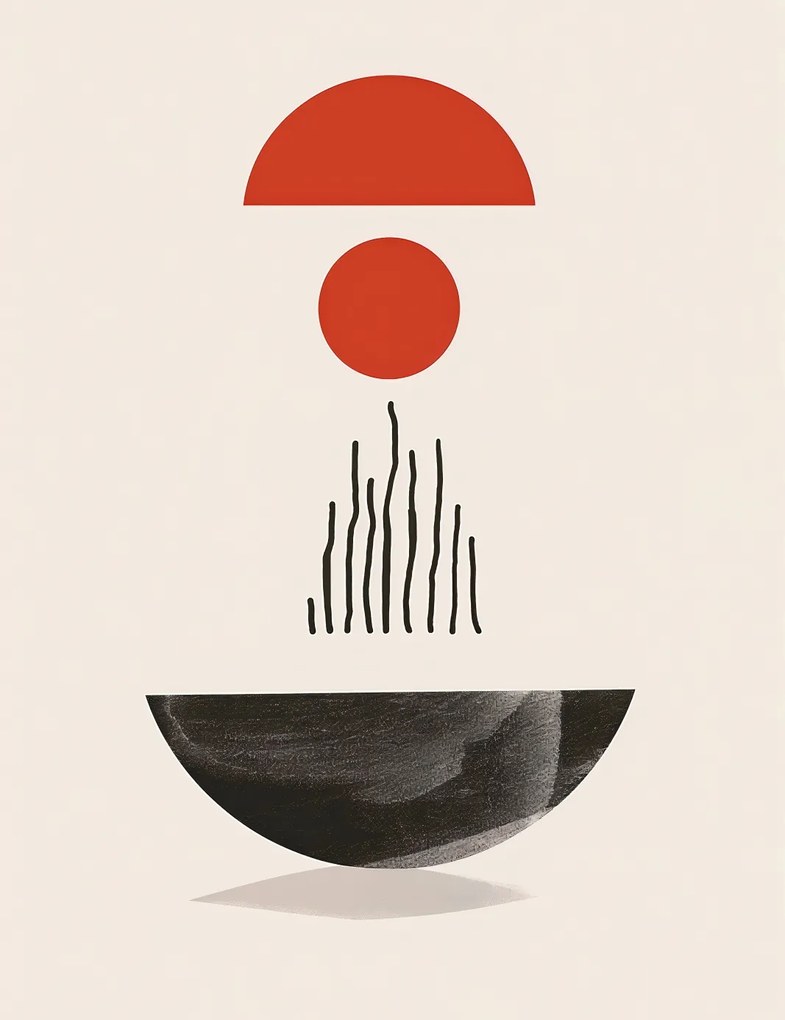 Poszter 50x65cm Félkör alakú forma