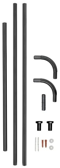 WENKO 23565100 - Fekete rúd 2x2 cm